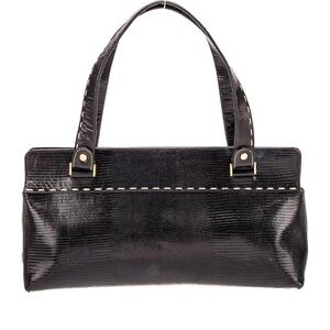 Vintage made in Italy - Y2K Kate Spade small black leather bag